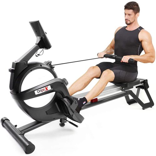 Dripex Magnetic Rowing Machine with LCD Monitor